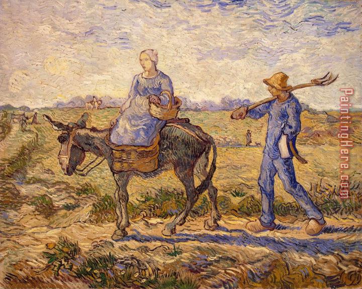Vincent van Gogh Morning going out to work